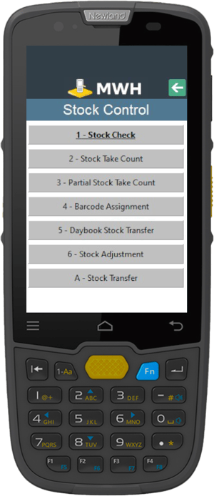 Barcode Scanner MWS Stock